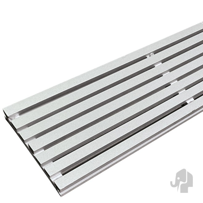 Elephant Aluminium Drainagerooster Zilver 300cm